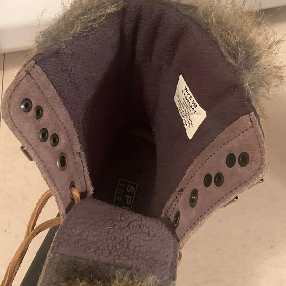 Sperry Topsider Faux Fur Duck Rain Boots - Picture 10 of 11